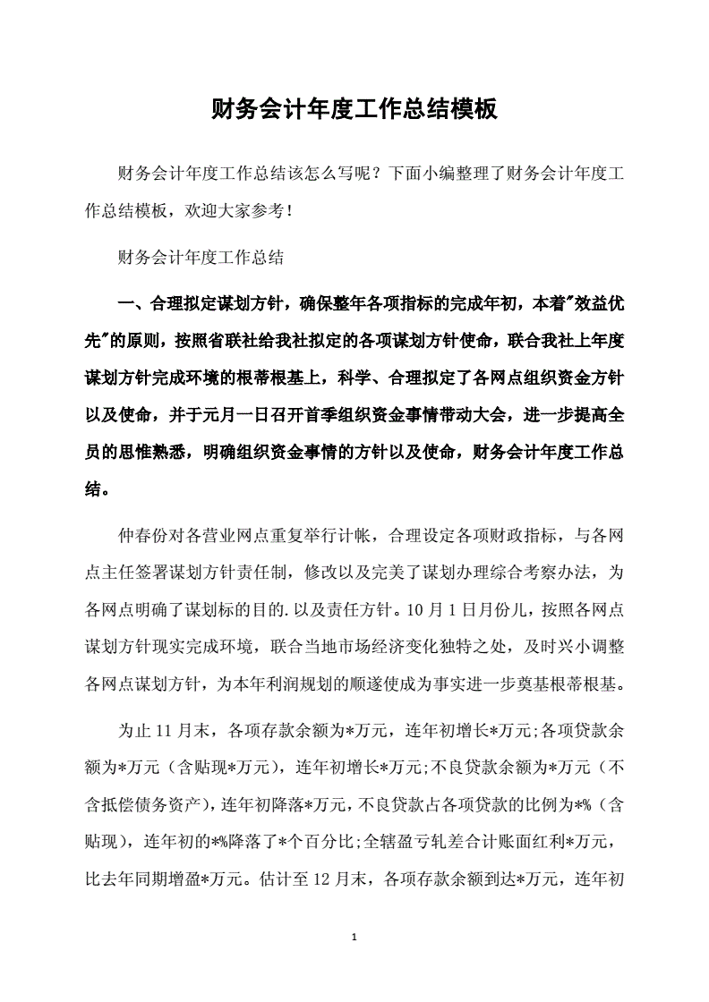 年終會計工作總結范文_年終會計總結工作怎么寫_會計年終工作總結