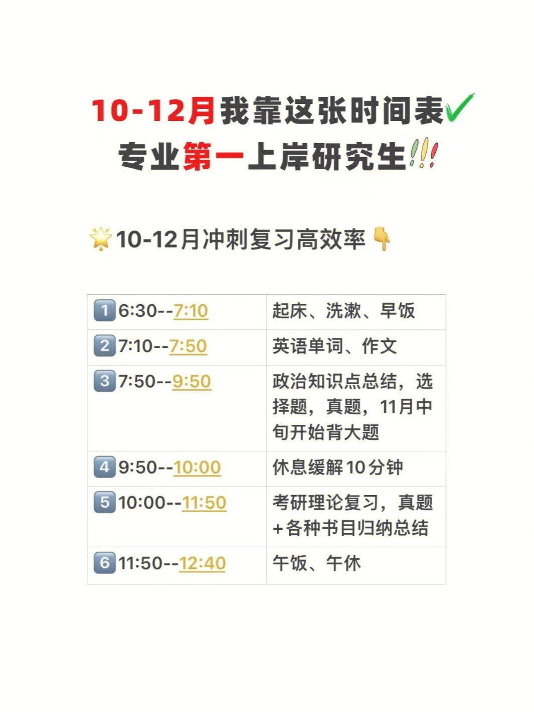 考研時間具體安排表_考研安排表具體時間怎么寫_考研時間安排計劃表