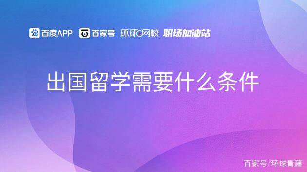 出國留學(xué)高中條件要求有哪些_高中出國留學(xué)的條件和要求_出國留學(xué)高中條件要求是什么