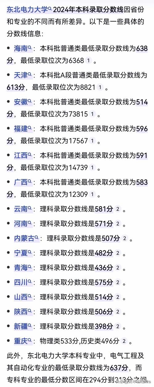 2024年東北電力大學研究生錄取分數線（2024各省份錄取分數線及位次排名）_2020考研國家線_東北電力大學2020考研復試分數線