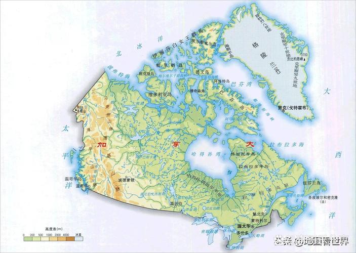 加拿大地理環境_加拿大氣候_北美五大湖分布