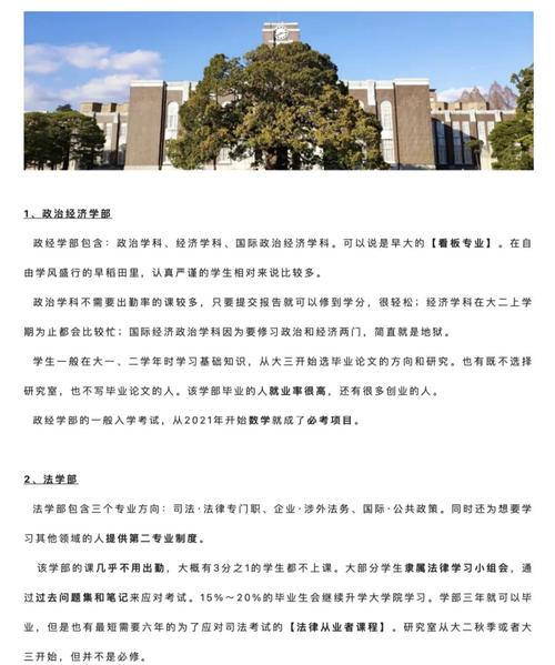 早稻田大學政治學專業_早稻田大學排名_早稻田大學經濟學專業