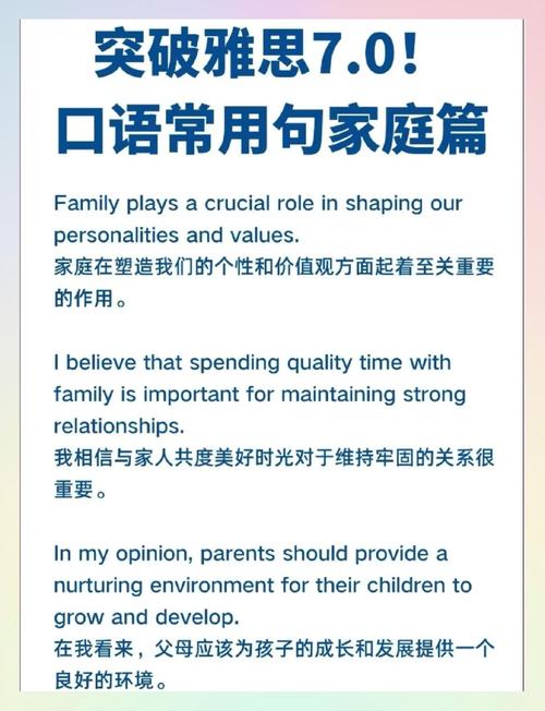 雅思口語考試family話題_雅思口語family話題范文_雅思口語話題