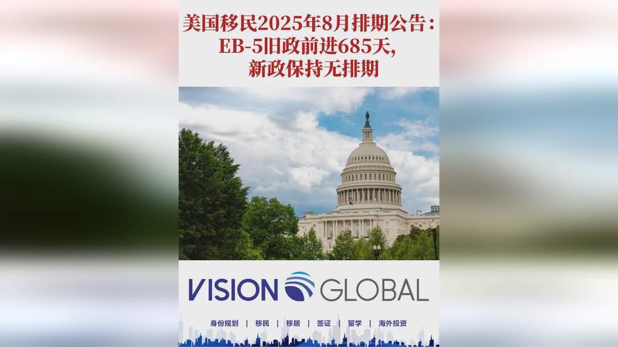 美國2025年8月親屬移民F4排期前進_美國旅游簽證新政策_2025年EB-5投資移民排期大幅前進