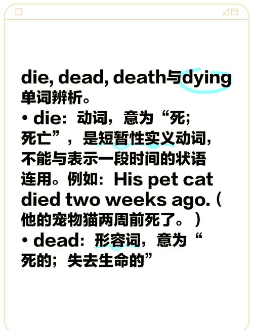 巧辨die/dead/dying/death區別_英語動詞形容詞名詞用法_dead是什么意思
