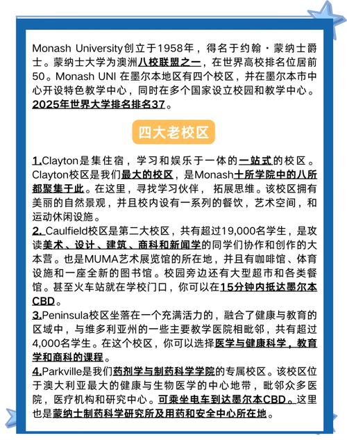 蒙納士大學墨爾本校區_蒙納士大學_蒙納士大學研究生項目