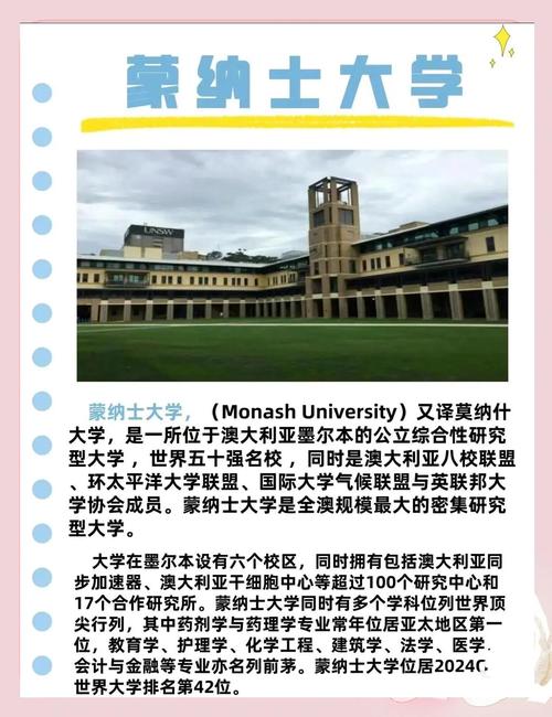 蒙納士大學_蒙納士大學研究生項目_蒙納士大學墨爾本校區