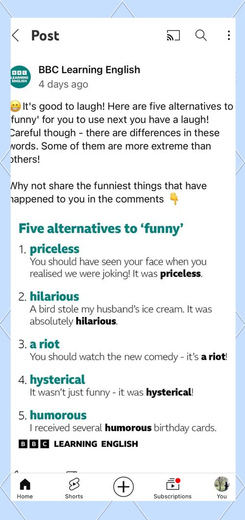 funny形容詞用法_funny意思解釋_funny是什么意思中文