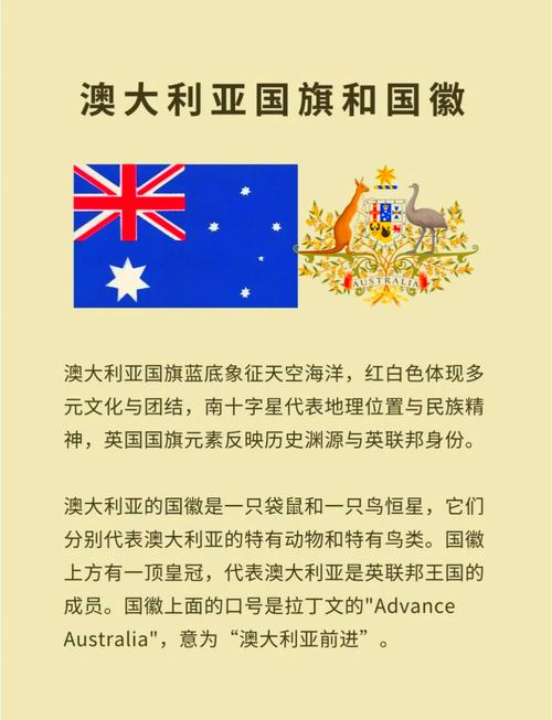 澳大利亞國徽象征意義_澳大利亞國旗設計含義_澳大利亞國旗含義