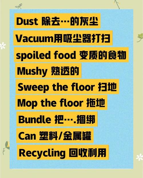 sweep是什么意思_clean verbs_dust mop vacuum