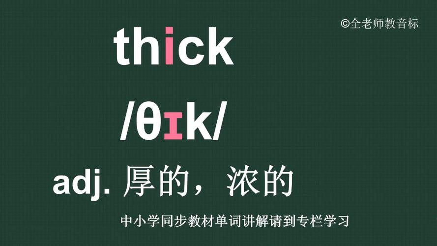 thick是什么意思_thick的用法和短語例句_thick的形容詞用法和短語