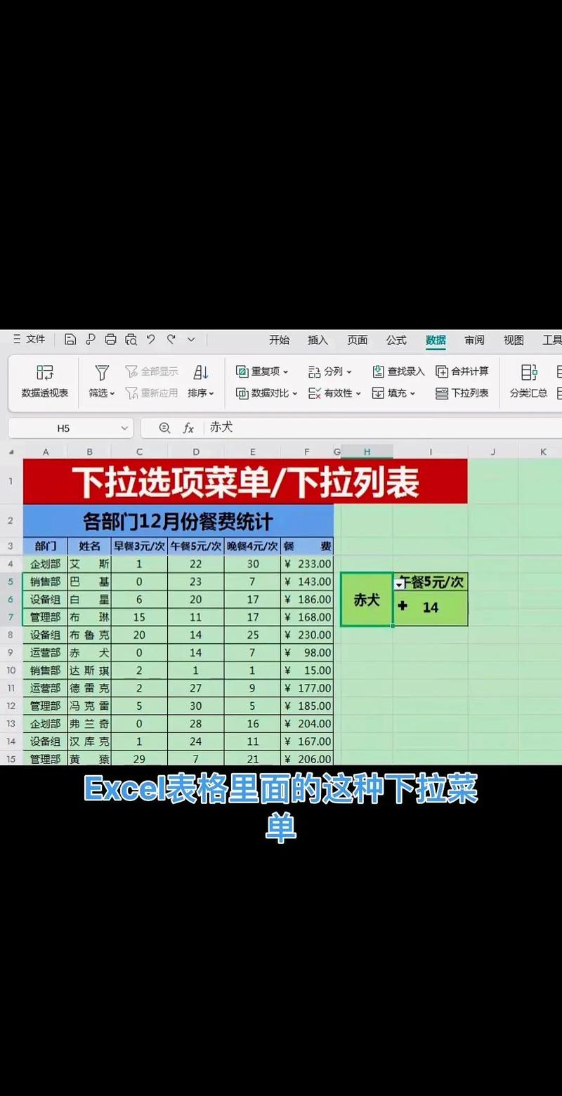 Excel數據有效性設置方法_下拉菜單英文_Excel表格下拉菜單制作教程
