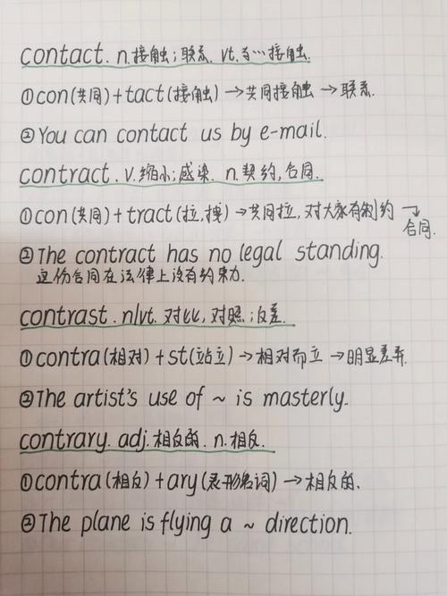 contrast是什么意思_contact contract contrast怎么區分記憶_contrast怎么記憶