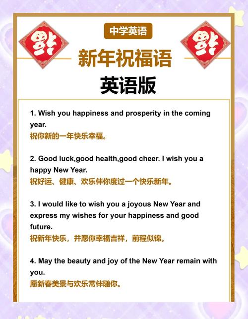 節日快樂英文_Chinese New Year blessings in English_New Year greetings in English