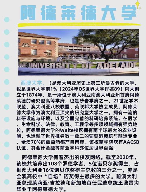 阿德萊德大學_阿德雷德大學排名_阿德雷德大學專業設置