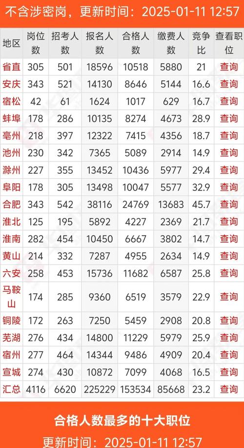 2025公務員職位查詢_2025安徽公安機關公告職位表_2025安徽公安機關緊缺公務員職位查詢