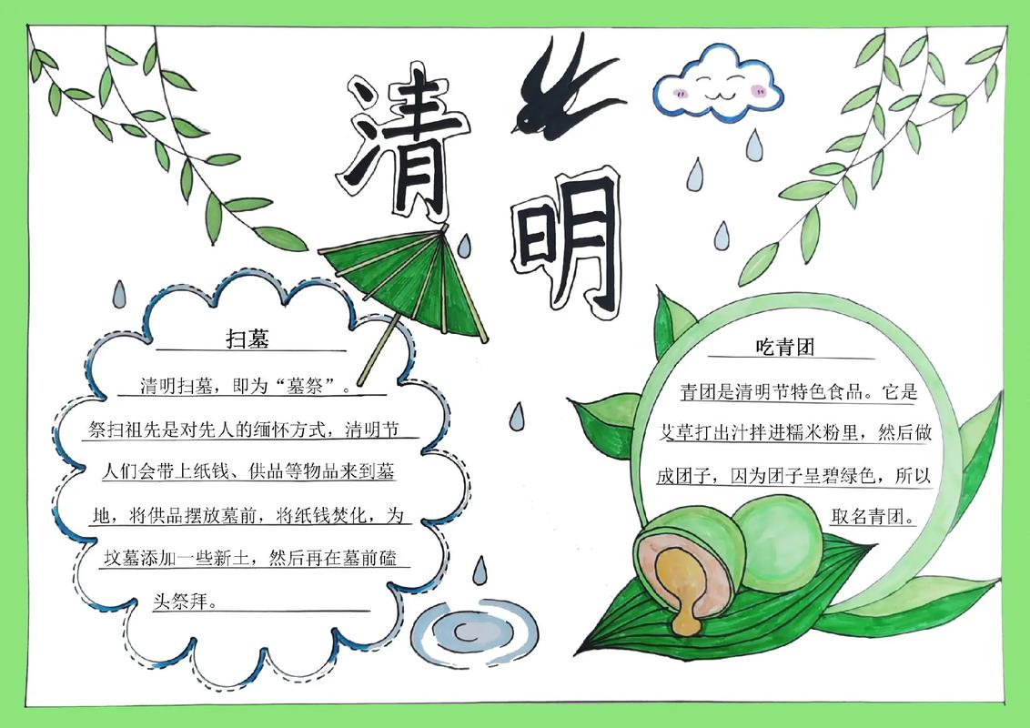 小學一年級清明節(jié)手抄報_清明節(jié)風俗習慣傳統(tǒng)習俗_清明節(jié)手抄報一年級