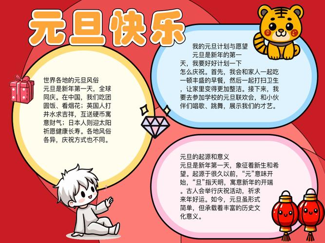 喜迎新年的手抄報內容_慶元旦迎新年手抄報內容_元旦海報內容怎么寫