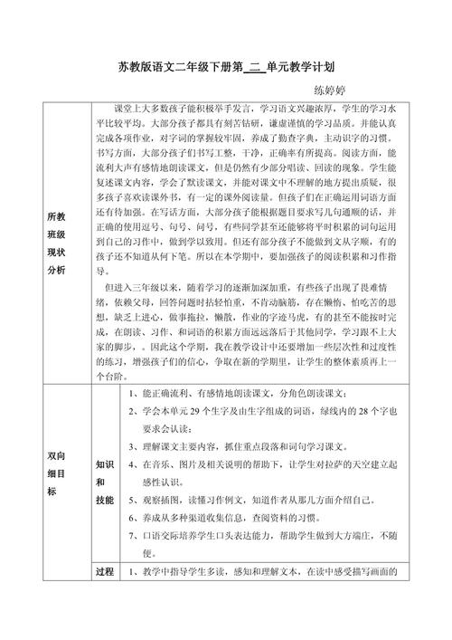 二年級語文教學(xué)工作計(jì)劃_二年級語文教學(xué)目標(biāo)_二年級語文教學(xué)計(jì)劃