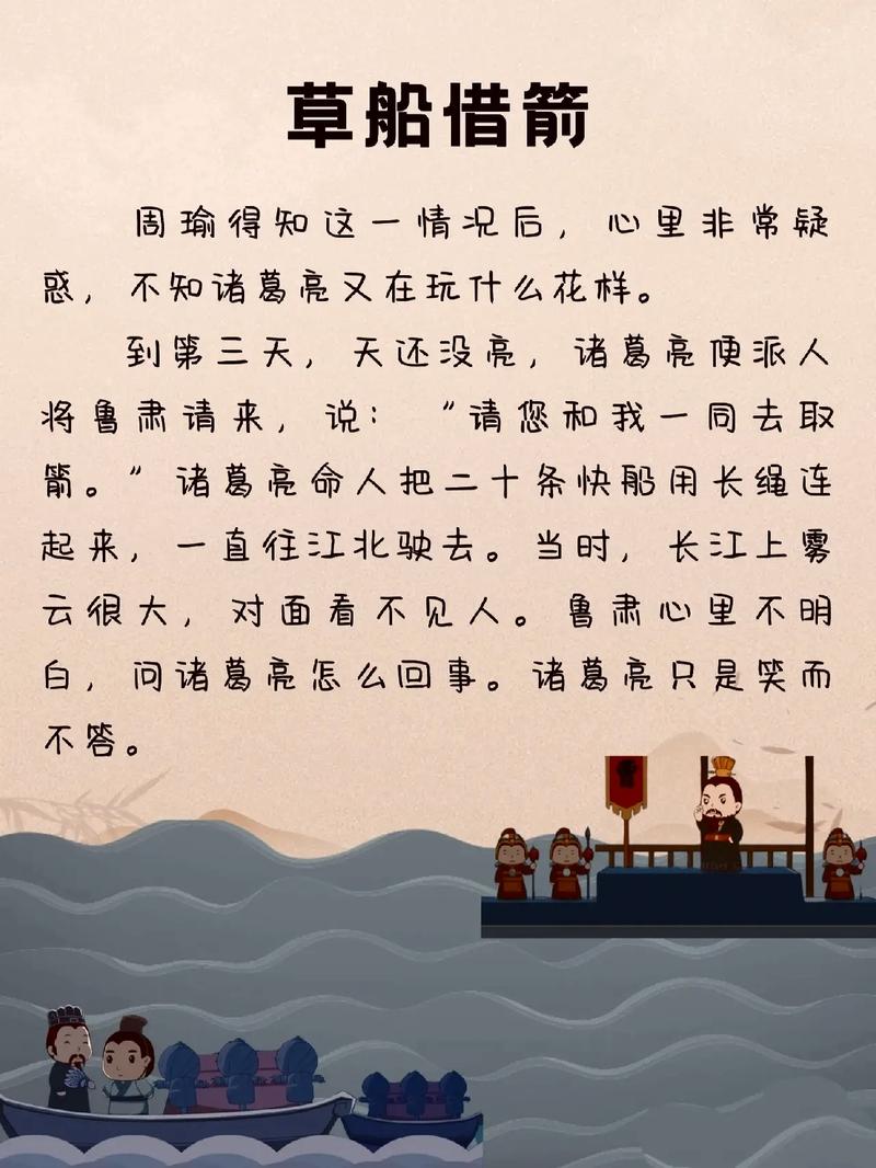 草船借箭 故事起因 諸葛亮神機(jī)妙算_草船借箭縮寫(xiě)200