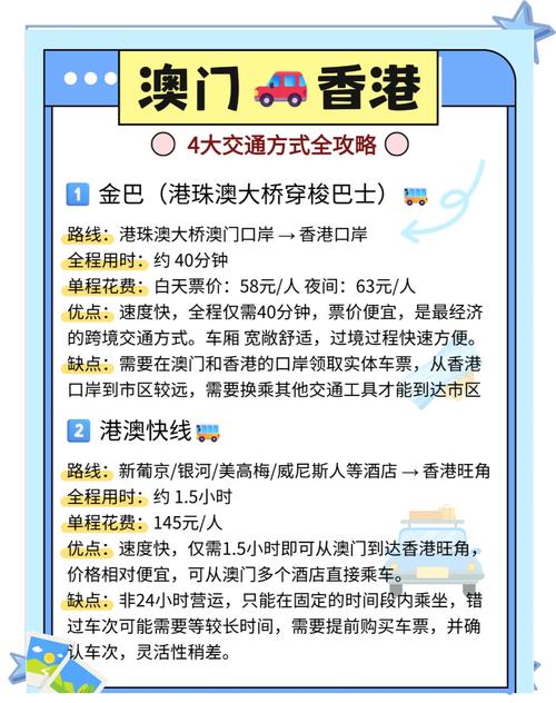 香港到澳門的幾種交通方式_從香港去澳門交通方式_香港到澳門