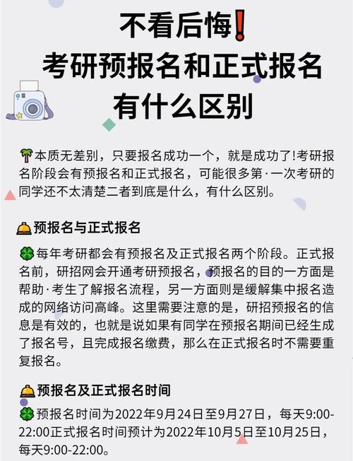 預報名與正式報名區別_2025考研預報名_考研預報名必須報嗎