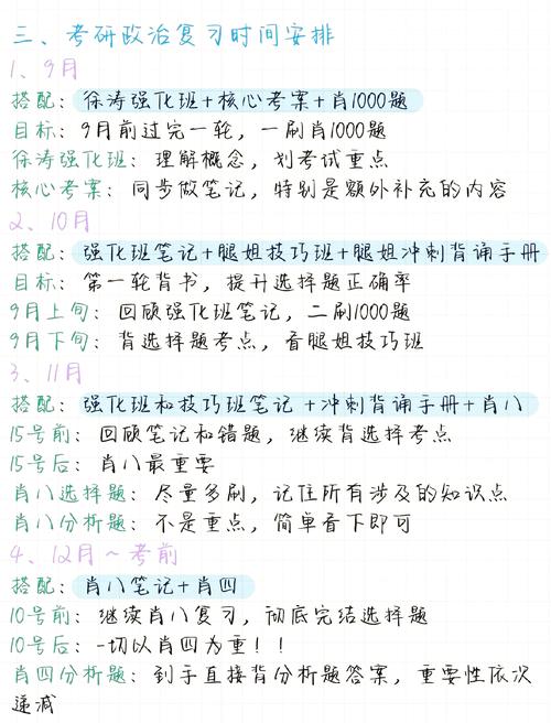 2025考研政治復習計劃_考研政治重點知識點_2025考研政治
